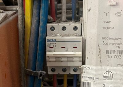 Electrical wiring and circuit breaker installation by professional electrician in Durban