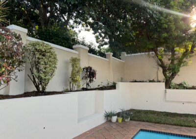 Residential retaining wall construction project completed by EKCR Consulting in Durban