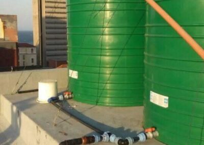 Water tank installation and plumbing system setup by plumber in Durban
